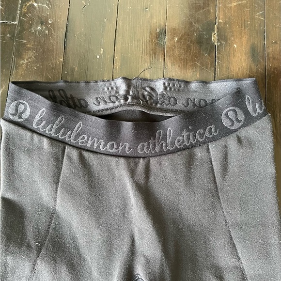 Lululemon Timewarp Black 7/8 length Yoga Leggings Size Medium - Picture 2 of 5